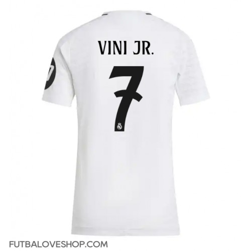 Dres Real Madrid Vinicius Junior #7 Domáci pre Ženy 2024-25 Krátky Rukáv